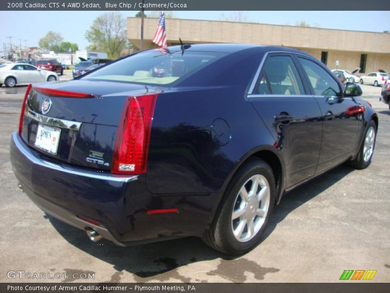 Blue Chip / Cashmere/Cocoa 2008 Cadillac CTS 4 AWD Sedan