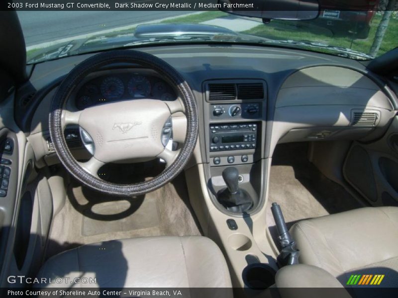 Dark Shadow Grey Metallic / Medium Parchment 2003 Ford Mustang GT Convertible