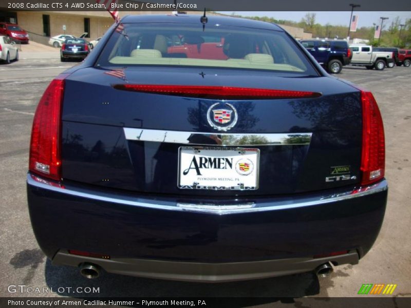 Blue Chip / Cashmere/Cocoa 2008 Cadillac CTS 4 AWD Sedan