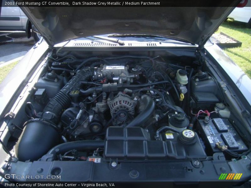Dark Shadow Grey Metallic / Medium Parchment 2003 Ford Mustang GT Convertible