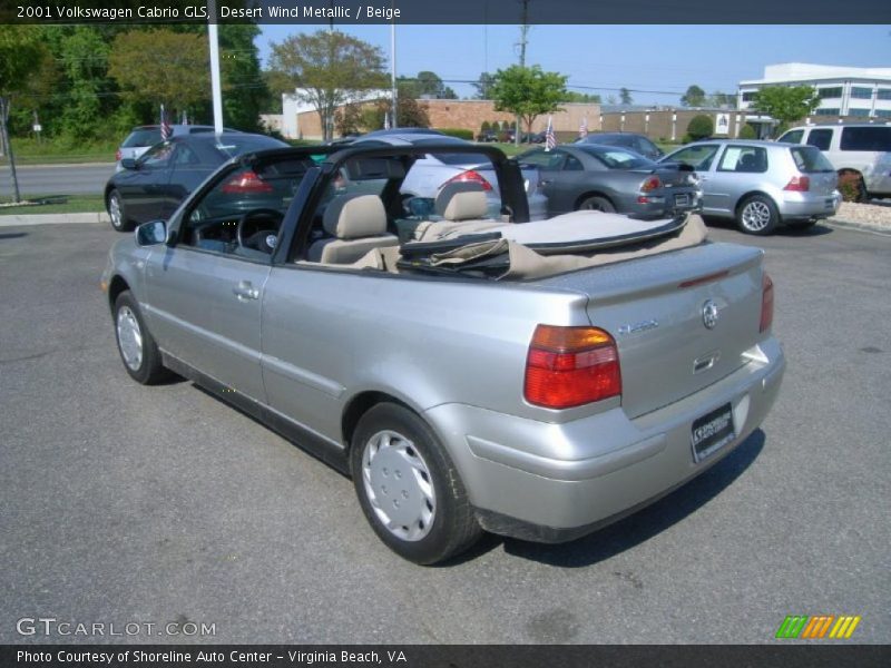 Desert Wind Metallic / Beige 2001 Volkswagen Cabrio GLS