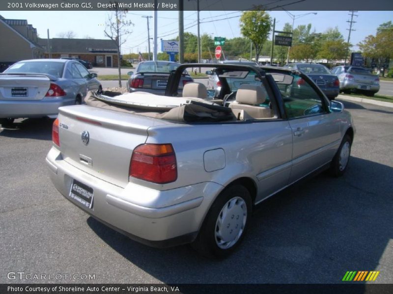 Desert Wind Metallic / Beige 2001 Volkswagen Cabrio GLS