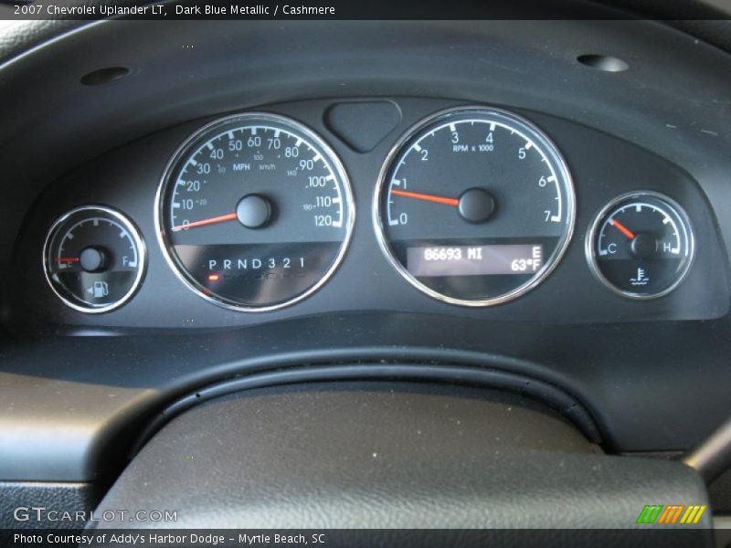 Dark Blue Metallic / Cashmere 2007 Chevrolet Uplander LT