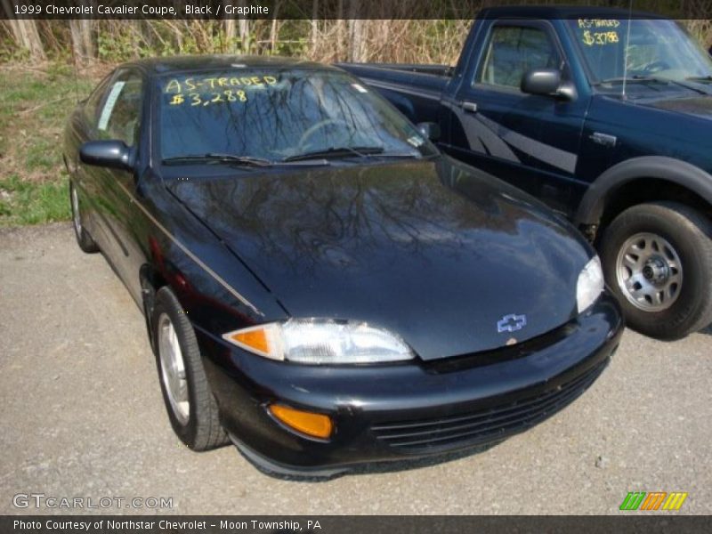 Black / Graphite 1999 Chevrolet Cavalier Coupe