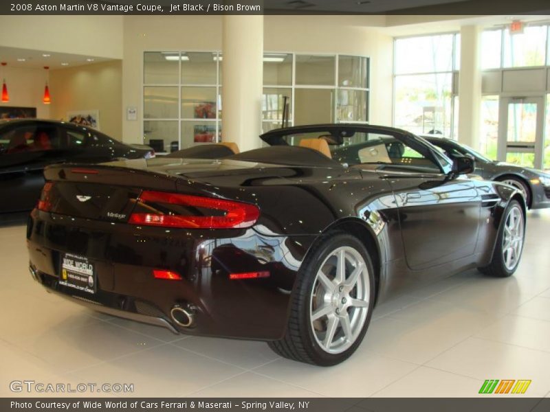 Jet Black / Bison Brown 2008 Aston Martin V8 Vantage Coupe