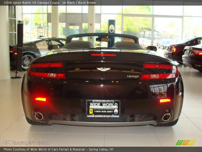 Jet Black / Bison Brown 2008 Aston Martin V8 Vantage Coupe