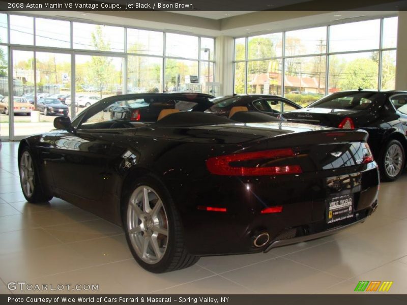 Jet Black / Bison Brown 2008 Aston Martin V8 Vantage Coupe