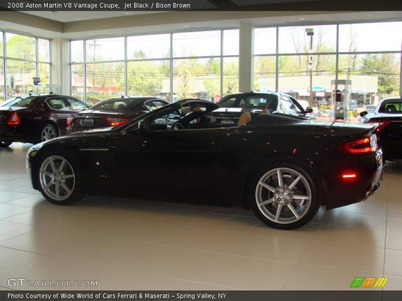 Jet Black / Bison Brown 2008 Aston Martin V8 Vantage Coupe