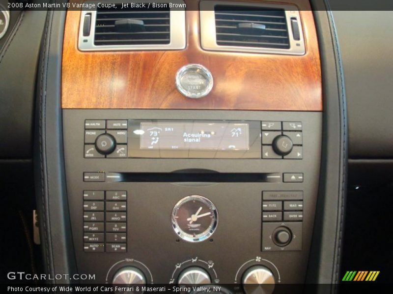 Jet Black / Bison Brown 2008 Aston Martin V8 Vantage Coupe