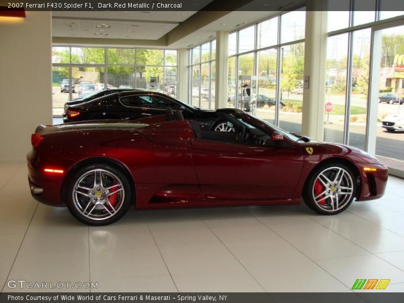 Dark Red Metallic / Charcoal 2007 Ferrari F430 Spider F1