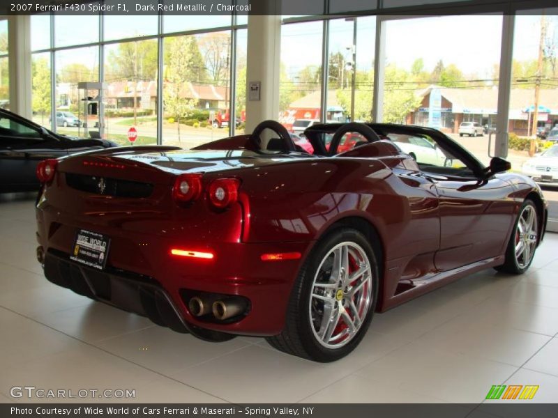 Dark Red Metallic / Charcoal 2007 Ferrari F430 Spider F1