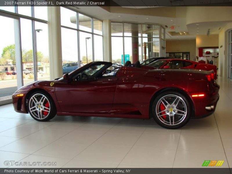 Dark Red Metallic / Charcoal 2007 Ferrari F430 Spider F1