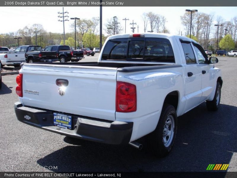 Bright White / Medium Slate Gray 2006 Dodge Dakota ST Quad Cab