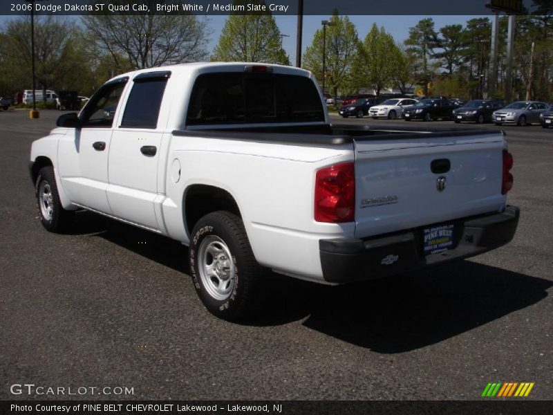 Bright White / Medium Slate Gray 2006 Dodge Dakota ST Quad Cab