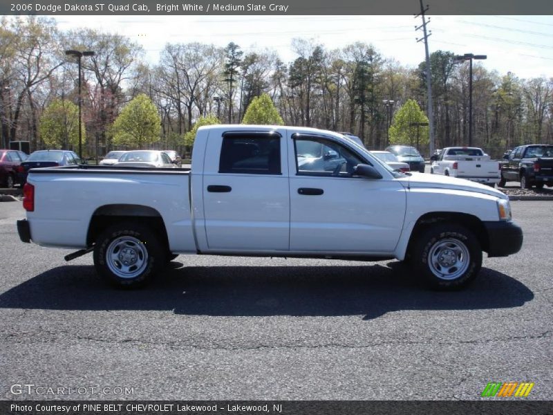 Bright White / Medium Slate Gray 2006 Dodge Dakota ST Quad Cab