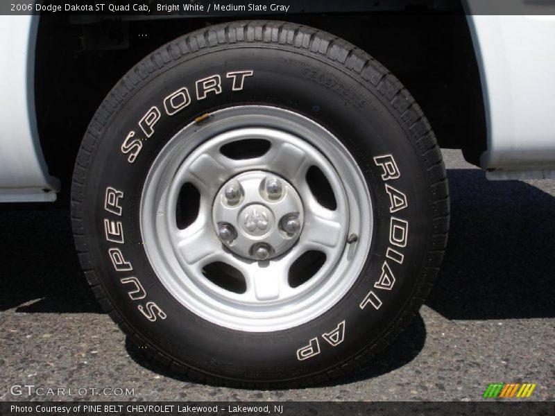 Bright White / Medium Slate Gray 2006 Dodge Dakota ST Quad Cab