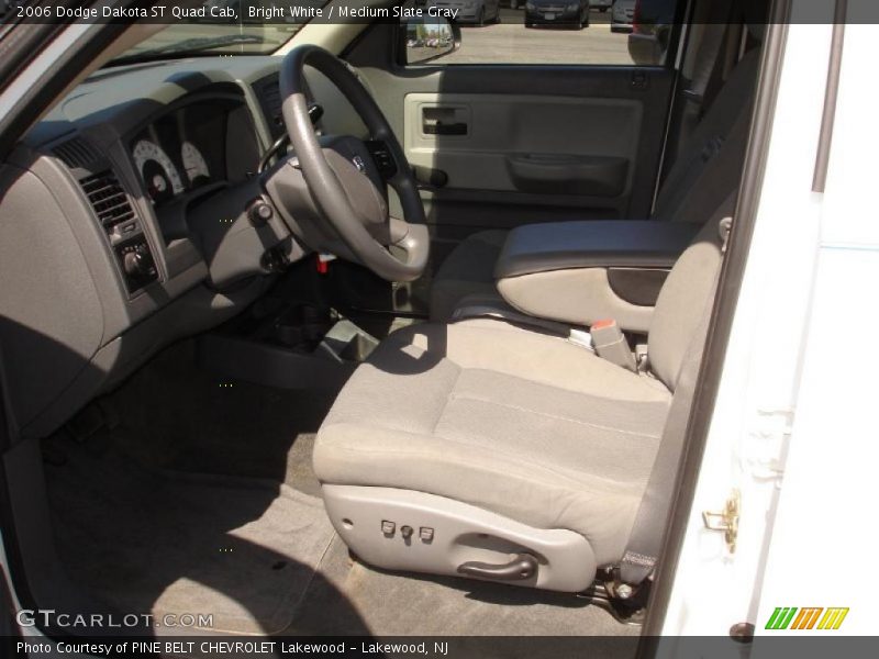 Bright White / Medium Slate Gray 2006 Dodge Dakota ST Quad Cab