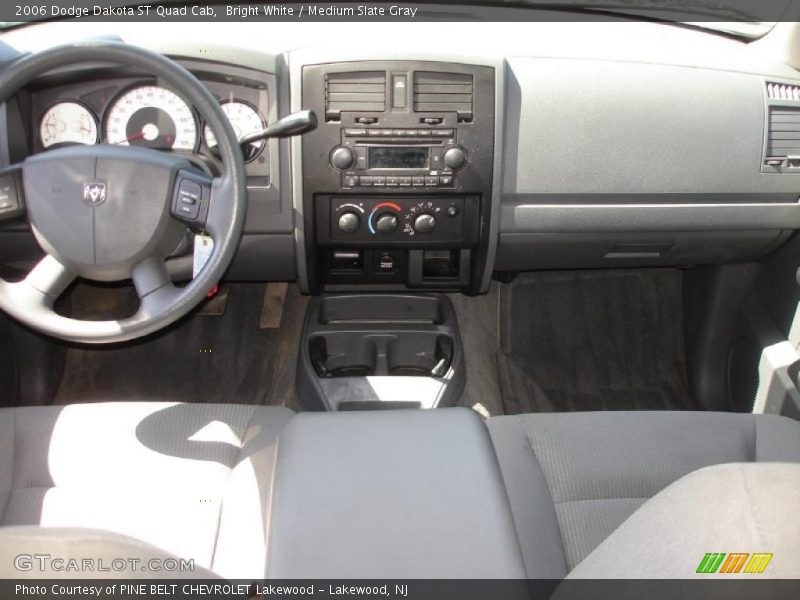 Bright White / Medium Slate Gray 2006 Dodge Dakota ST Quad Cab