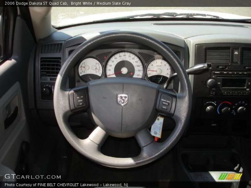 Bright White / Medium Slate Gray 2006 Dodge Dakota ST Quad Cab
