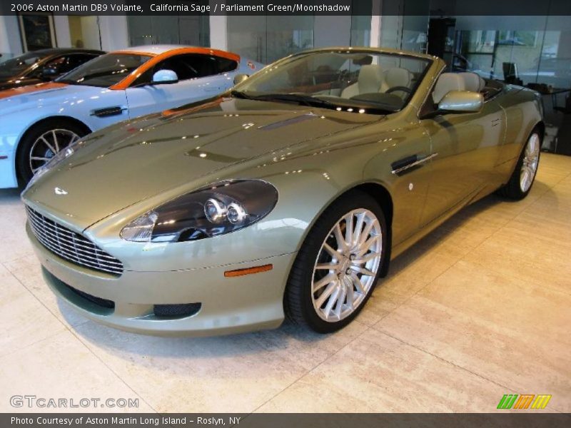 California Sage / Parliament Green/Moonshadow 2006 Aston Martin DB9 Volante