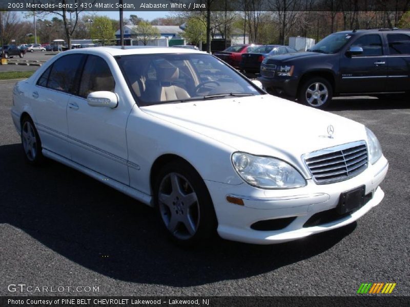 Alabaster White / Java 2003 Mercedes-Benz S 430 4Matic Sedan