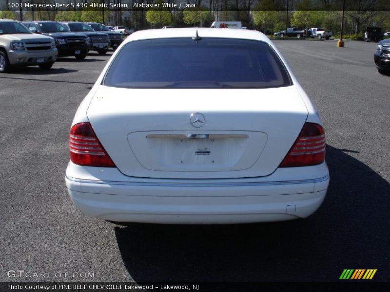 Alabaster White / Java 2003 Mercedes-Benz S 430 4Matic Sedan