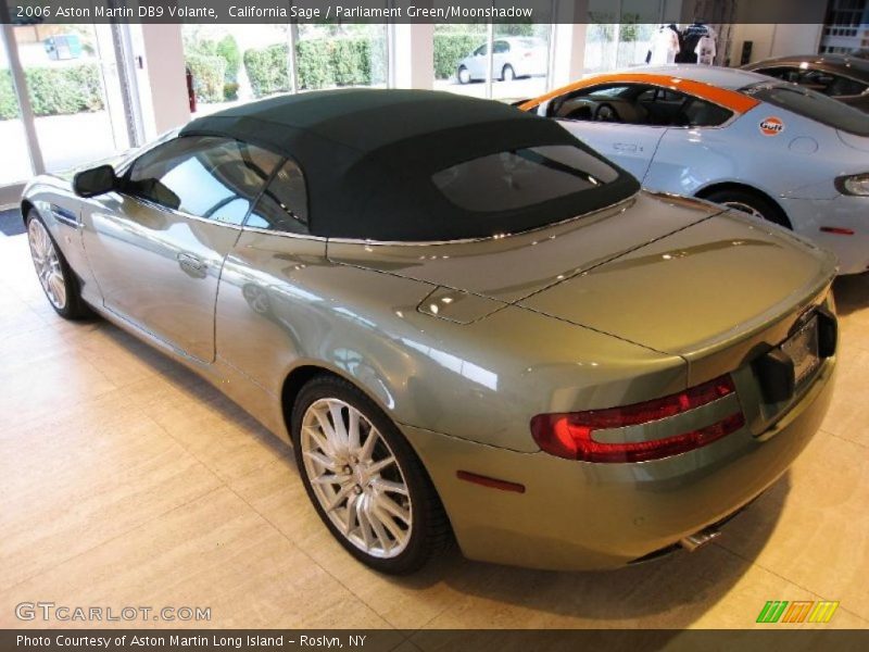 California Sage / Parliament Green/Moonshadow 2006 Aston Martin DB9 Volante