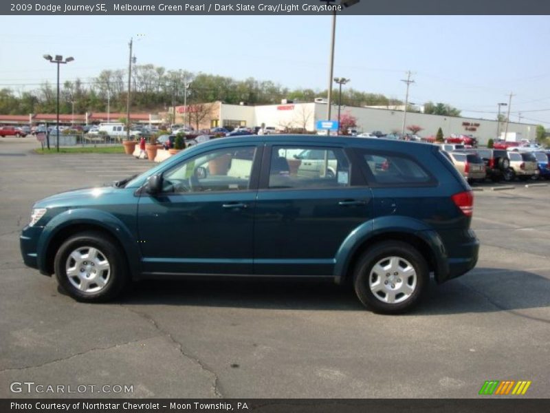 Melbourne Green Pearl / Dark Slate Gray/Light Graystone 2009 Dodge Journey SE