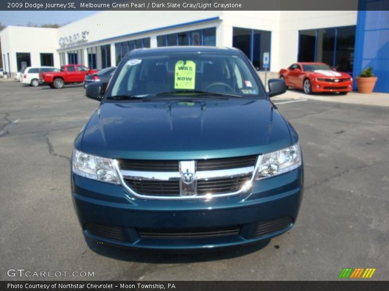 Melbourne Green Pearl / Dark Slate Gray/Light Graystone 2009 Dodge Journey SE