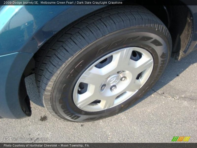 Melbourne Green Pearl / Dark Slate Gray/Light Graystone 2009 Dodge Journey SE