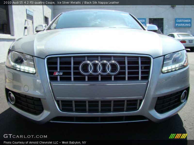 Ice Silver Metallic / Black Silk Nappa Leather 2010 Audi S5 4.2 FSI quattro Coupe