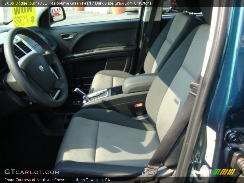 Melbourne Green Pearl / Dark Slate Gray/Light Graystone 2009 Dodge Journey SE