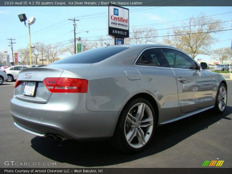 Ice Silver Metallic / Black Silk Nappa Leather 2010 Audi S5 4.2 FSI quattro Coupe