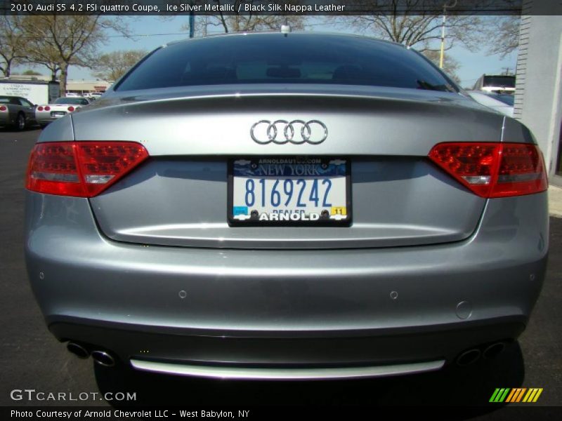 Ice Silver Metallic / Black Silk Nappa Leather 2010 Audi S5 4.2 FSI quattro Coupe
