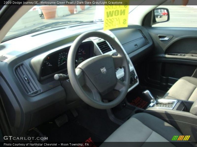 Melbourne Green Pearl / Dark Slate Gray/Light Graystone 2009 Dodge Journey SE
