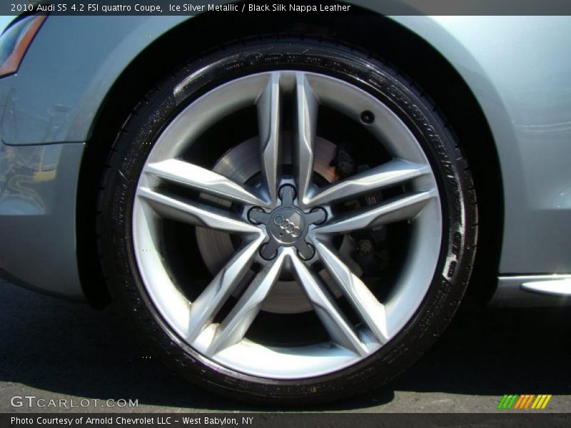 Ice Silver Metallic / Black Silk Nappa Leather 2010 Audi S5 4.2 FSI quattro Coupe