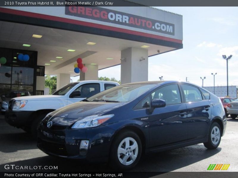 Blue Ribbon Metallic / Dark Gray 2010 Toyota Prius Hybrid III