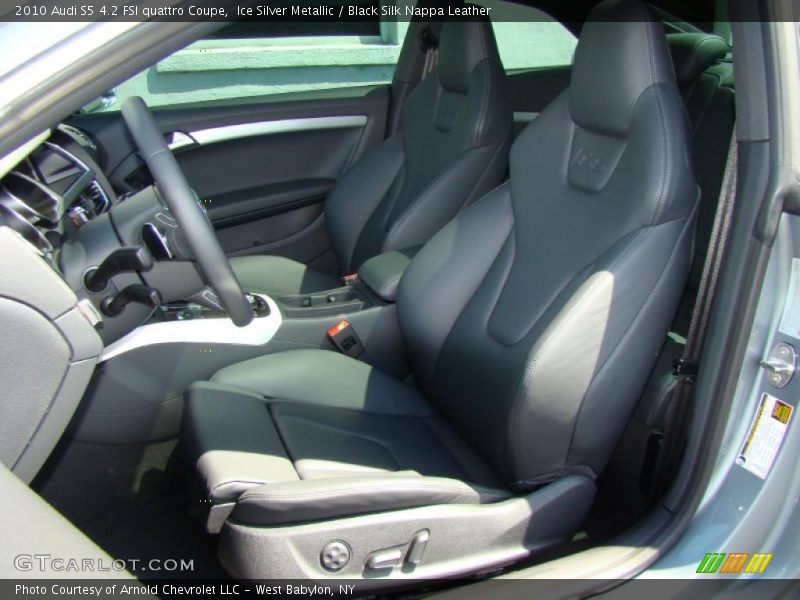 Ice Silver Metallic / Black Silk Nappa Leather 2010 Audi S5 4.2 FSI quattro Coupe