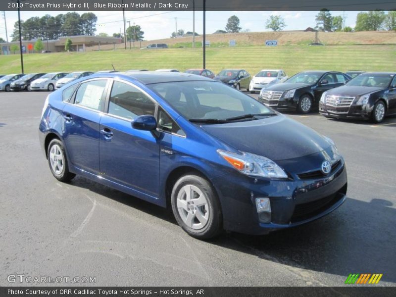 Blue Ribbon Metallic / Dark Gray 2010 Toyota Prius Hybrid III