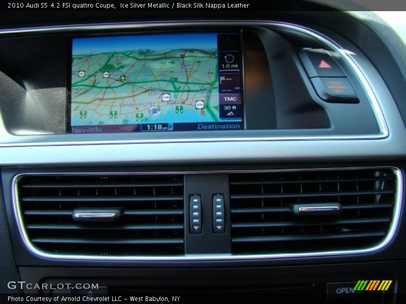 Ice Silver Metallic / Black Silk Nappa Leather 2010 Audi S5 4.2 FSI quattro Coupe