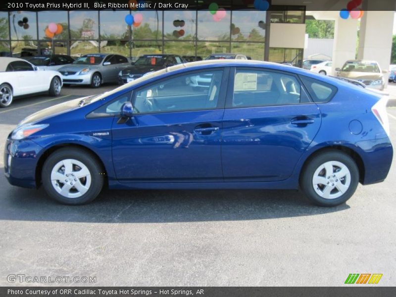 Blue Ribbon Metallic / Dark Gray 2010 Toyota Prius Hybrid III