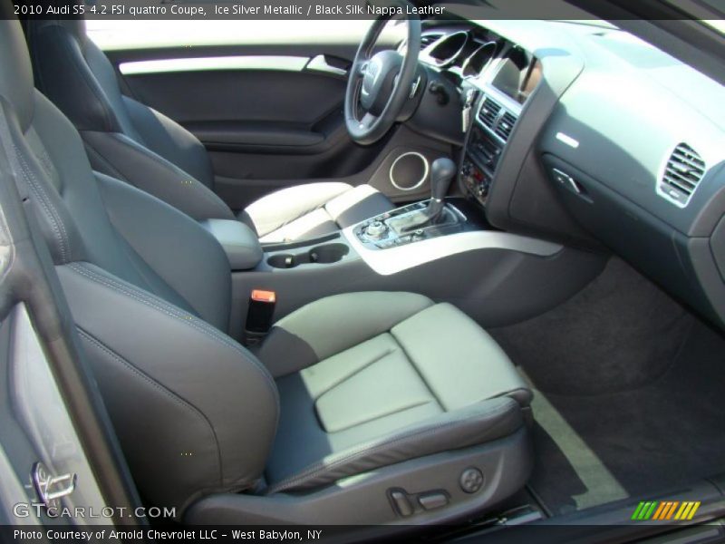 Ice Silver Metallic / Black Silk Nappa Leather 2010 Audi S5 4.2 FSI quattro Coupe