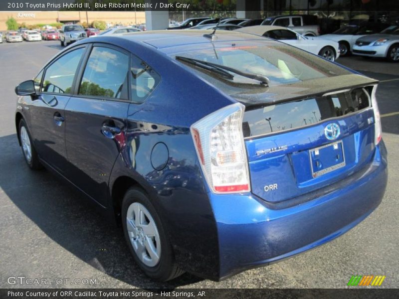 Blue Ribbon Metallic / Dark Gray 2010 Toyota Prius Hybrid III
