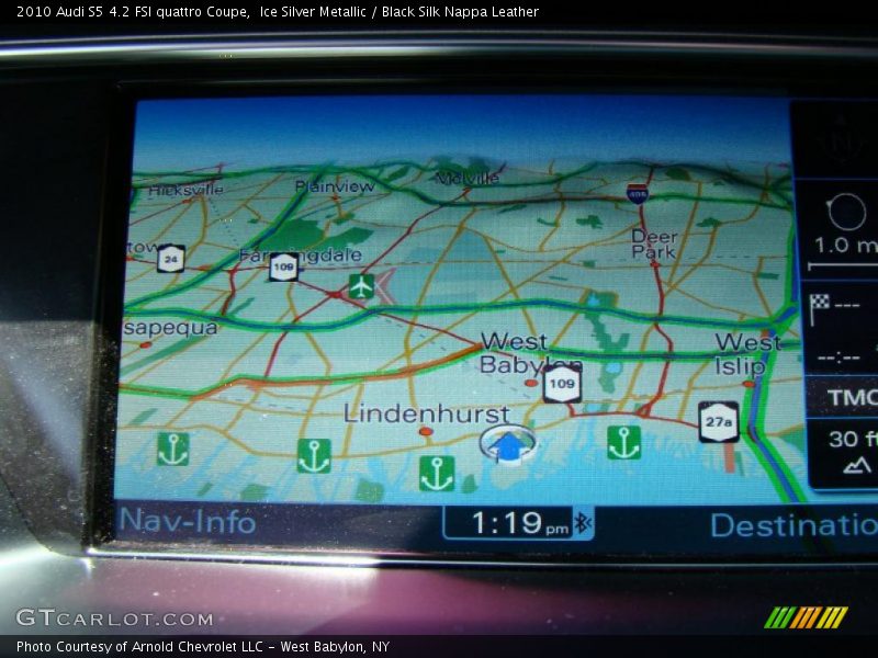 Ice Silver Metallic / Black Silk Nappa Leather 2010 Audi S5 4.2 FSI quattro Coupe