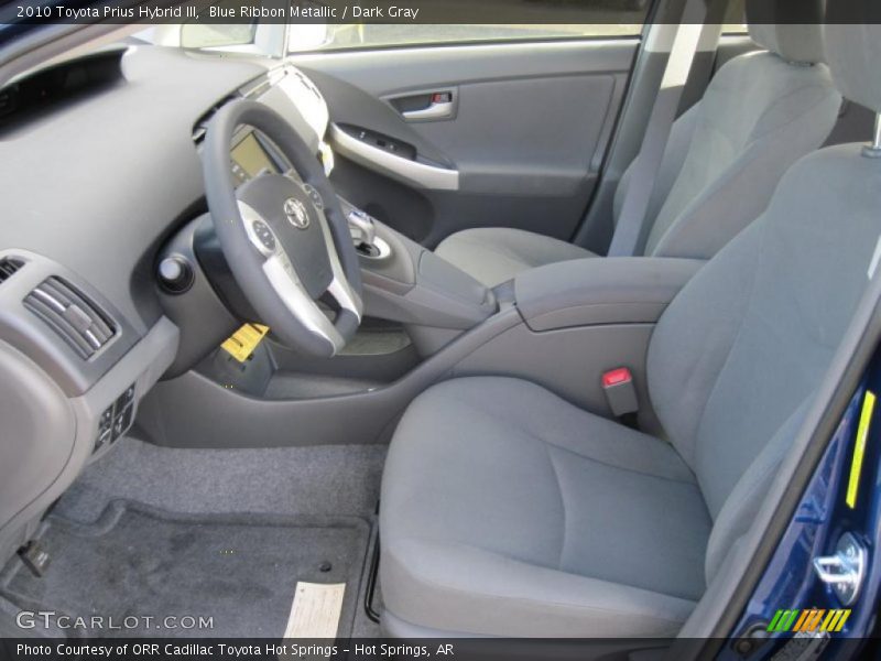 Blue Ribbon Metallic / Dark Gray 2010 Toyota Prius Hybrid III