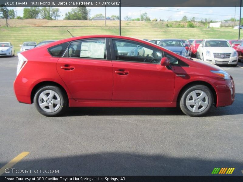 Barcelona Red Metallic / Dark Gray 2010 Toyota Prius Hybrid III