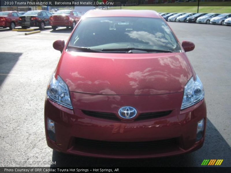 Barcelona Red Metallic / Dark Gray 2010 Toyota Prius Hybrid III