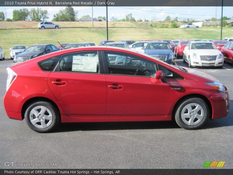 Barcelona Red Metallic / Dark Gray 2010 Toyota Prius Hybrid III