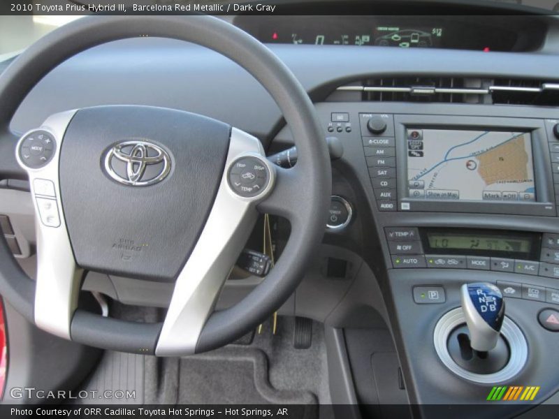 Barcelona Red Metallic / Dark Gray 2010 Toyota Prius Hybrid III