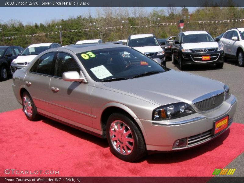 Silver Birch Metallic / Black 2003 Lincoln LS V6